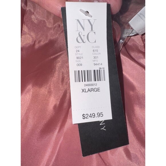 NWT Soft Blush Pink Suede Double Breasted Trench Coat Leather Luxe Designer City - Picture 8 of 16